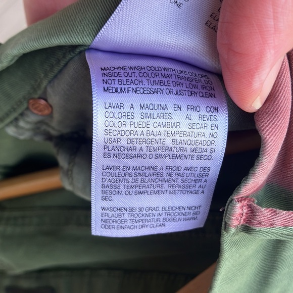 MOTHER Denim The Looker Killing Fatigue w. Red Stripe Skinny Jeans womens 30 - Picture 14 of 17